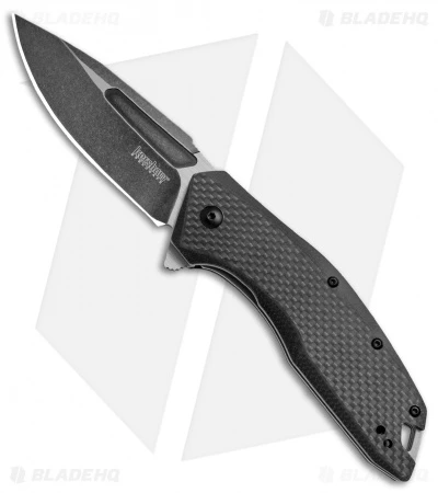 Kershaw Flourish Assisted Opening Knife Carbon Fiber/G-10 (3.5" BlackWash) 3935 3 Kershaw Flourish Assisted Opening Knife Carbon Fiber/G-10 (3.5" BlackWash) 3935