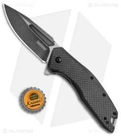 Kershaw Flourish Assisted Opening Knife Carbon Fiber/G-10 (3.5" BlackWash) 3935 9 Kershaw Flourish Assisted Opening Knife Carbon Fiber/G-10 (3.5" BlackWash) 3935 -Knife Sale Shop Kershaw Flourish CF G 10 Black Wash 3935 BHQ 52176 jr bottlecap 2