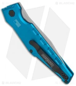 Kershaw Galyean Launch 7 Automatic Knife Teal (3.75" Stonewash) 7900TEALSW -Knife Sale Shop Kershaw Galyean Launch 7 Auto Teal SW 7900TEALSW BHQ 92521 jr side