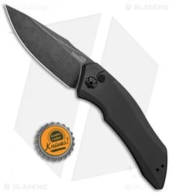 Kershaw Launch 1 Automatic Knife Gray Aluminum (3.4" Blackwash) 7100GRYBW -Knife Sale Shop Kershaw Launch 1 Automatic Gray Aluminum BlackWash 7100GRYBW BHQ 91254 jr bottlecap