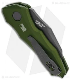 Kershaw Launch 10 Automatic Knife Olive Green (1.9" Black) 7350OLBLK -Knife Sale Shop Kershaw Launch 10 Auto Olive Green Black KER7350OLBLK BHQ 115105 jr side