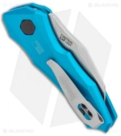 Kershaw Launch 10 Automatic Knife Teal (1.9" Stonewash) 7350 -Knife Sale Shop Kershaw Launch 10 Auto Teal SW 7350 BHQ 105328 jr side