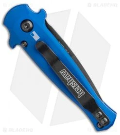 Kershaw Launch 12 Mini Stiletto Automatic Knife Blue/CF (2.5" Black) 7125BLUBLK -Knife Sale Shop Kershaw Launch 12 Mini Stiletto Automatic Knife Blue 2.5 Black 7125BLUBLK BHQ 117960 LS Side