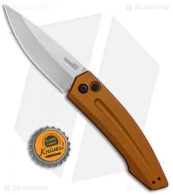 Kershaw Launch 2 Automatic Knife Bronze Aluminum (3.4" Stonewash) 7200EBSW -Knife Sale Shop Kershaw Launch 2 Auto Bronze Alum SW KER7200EBSW BHQ 90333 jr bottlecap