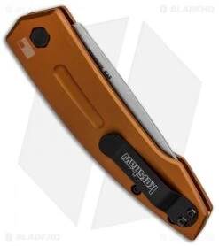 Kershaw Launch 2 Automatic Knife Bronze Aluminum (3.4" Stonewash) 7200EBSW -Knife Sale Shop Kershaw Launch 2 Auto Bronze Alum SW KER7200EBSW BHQ 90333 jr side