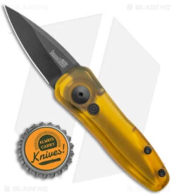 Kershaw BHQ Exclusive Launch 4 Automatic Knife Ultem (1.9" Black MagnaCut) -Knife Sale Shop Kershaw Launch 4 Auto ULtem Black MagnaCut Exclusive BHQ 175285 jr bottlecap