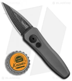 Kershaw Launch 4 CA Legal Automatic Knife Gray (1.9" Damascus) BHQ Exclusive 13 Kershaw Launch 4 CA Legal Automatic Knife Gray (1.9" Damascus) BHQ Exclusive -Knife Sale Shop Kershaw Launch 4 CA Legal Auto Gray Damascus BHQ 86760 er bottlecap