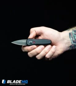 Kershaw Launch 4 CA Legal Automatic Knife Gray (1.9" Damascus) BHQ Exclusive 15 Kershaw Launch 4 CA Legal Automatic Knife Gray (1.9" Damascus) BHQ Exclusive -Knife Sale Shop Kershaw Launch 4 CA Legal Automatic Knife Black 7500BL BHQ 34416 in hand web