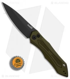 Kershaw Launch 6 Automatic Knife OD Green (3.75" Black) 7800OLBLK -Knife Sale Shop Kershaw Launch 6 Olive Black BHQ 89519 er bottlecap