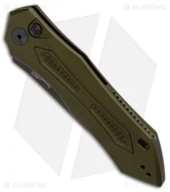 Kershaw Launch 6 Automatic Knife OD Green (3.75" Black) 7800OLBLK -Knife Sale Shop Kershaw Launch 6 Olive Black BHQ 89519 er spine