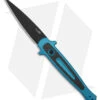 Kershaw Launch 8 Stiletto Automatic Knife Teal/CF (3.5" Black) 7150TEALBLK -Knife Sale Shop Kershaw Launch 8 stiletto AK Teal CF 3in Black BHQ 177022 td