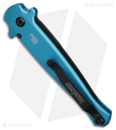Kershaw Launch 8 Stiletto Automatic Knife Teal/CF (3.5" Black) 7150TEALBLK 5 Kershaw Launch 8 Stiletto Automatic Knife Teal/CF (3.5" Black) 7150TEALBLK - Image 3