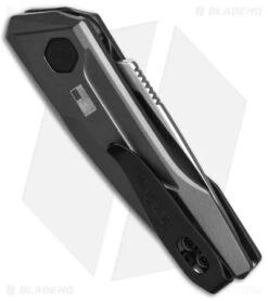 Kershaw Launch 9 Automatic Knife Drop Point Gray Aluminum (1.8" Stonewash) -Knife Sale Shop Kershaw Launch 9 Gray Automatic Knife Stonewash BHQ 145446 td side