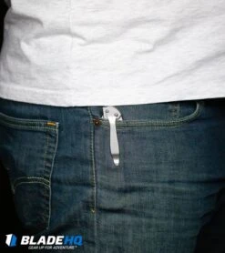 Kershaw Leek Assisted Opening Knife Blue (3" Stonewash) 1660SWBLUE -Knife Sale Shop Kershaw Leek Assisted Opening Knife Bead Blast 1660 BHQ 0143 kp pocket web 4