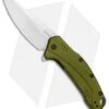 Kershaw Link 20CV Drop Point Knife Olive Al (3.25" Stonewash) 1776OLSW -Knife Sale Shop Kershaw Link DP Olive Aluminum SW 1776OLSW BHQ 105987 jr 3