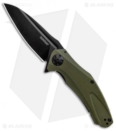 Kershaw Natrix XL Sub-Frame Lock Knife OD Green G-10 (3.75" Black) 7008OLBLK 3 Kershaw Natrix XL Sub-Frame Lock Knife OD Green G-10 (3.75" Black) 7008OLBLK