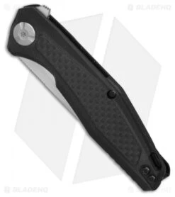 Kershaw Sinkevich Atmos Liner Lock Knife Black G-10/Carbon Fiber (3" Satin) 4037 8 Kershaw Sinkevich Atmos Liner Lock Knife Black G-10/Carbon Fiber (3" Satin) 4037 -Knife Sale Shop Kershaw Sinkevich Atoms Black G10 CF satin BHQ 80582 er spine