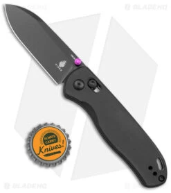 Kizer Azo Drop Bear Clutch Lock Knife Black Aluminum (3" Black) V3619C2 -Knife Sale Shop Kizer Azo Drop Bear Clutch Lock Black Aluminum Black BHQ 169654 jr bottlecap