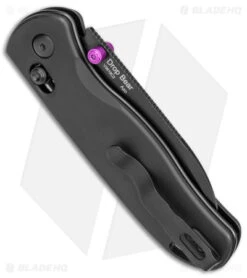 Kizer Azo Drop Bear Clutch Lock Knife Black Aluminum (3" Black) V3619C2 -Knife Sale Shop Kizer Azo Drop Bear Clutch Lock Black Aluminum Black BHQ 169654 jr side