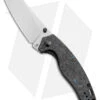 Kizer Azo Towser K Liner Lock Knife Black FatCarbon (3.5" Satin ELMAX) -Knife Sale Shop Kizer Azo Towser K LL Black Fat Carbon Blue Satin BHQ 175940 jr