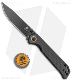 Kizer Azo Vanguard Series Begleiter2 Knife Carbon Fiber (3.5" Black) -Knife Sale Shop Kizer Azo Vanguard Series Begleiter2 CF Black BHQ 135597 jr bottlecap