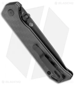 Kizer Azo Vanguard Series Begleiter2 Knife Carbon Fiber (3.5" Black) -Knife Sale Shop Kizer Azo Vanguard Series Begleiter2 CF Black BHQ 135597 jr side