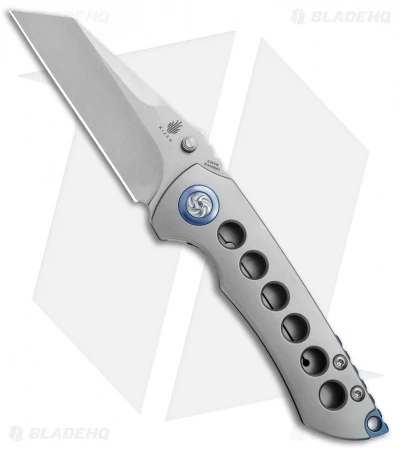 Kizer CK Critical Frame Lock Knife Blue Pivot (3.6" Stonewash) Ki4508A1 3 Kizer CK Critical Frame Lock Knife Blue Pivot (3.6" Stonewash) Ki4508A1