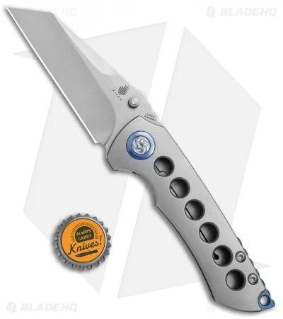 Kizer CK Critical Frame Lock Knife Blue Pivot (3.6" Stonewash) Ki4508A1 6 Kizer CK Critical Frame Lock Knife Blue Pivot (3.6" Stonewash) Ki4508A1 - Image 4