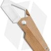 Kizer Cyber Blade Frame Lock Knife Brown Micarta (2.1" Satin) V2563-A