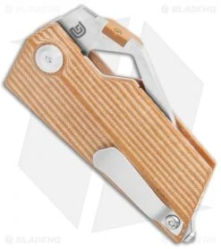 Kizer Cyber Blade Frame Lock Knife Brown Micarta (2.1" Satin) V2563-A 8 Kizer Cyber Blade Frame Lock Knife Brown Micarta (2.1" Satin) V2563-A -Knife Sale Shop Kizer Cyber Blade FL Brown Micarta Satin BHQ 121117 jr side