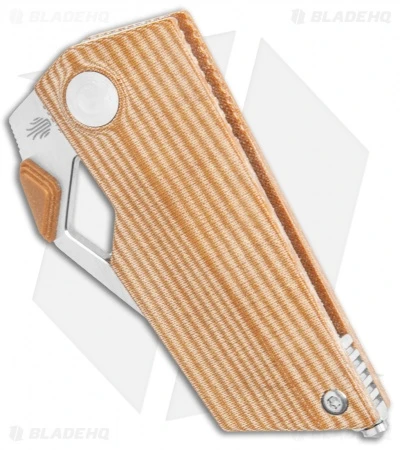 Kizer Cyber Blade Frame Lock Knife Brown Micarta (2.1" Satin) V2563-A 4 Kizer Cyber Blade Frame Lock Knife Brown Micarta (2.1" Satin) V2563-A - Image 2