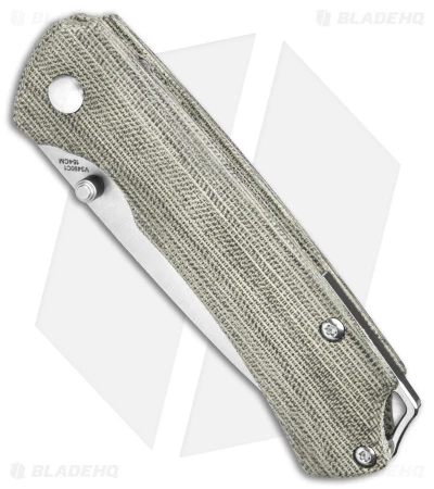 Kizer Hennicke T1 Frame Lock Knife Green Micarta (3.2" Stonewash) V3490C1 4 Kizer Hennicke T1 Frame Lock Knife Green Micarta (3.2" Stonewash) V3490C1 - Image 2