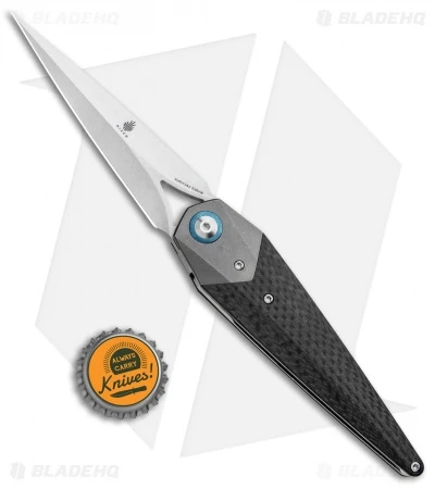 Kizer Isham Soze Dagger Liner Lock Knife Carbon Fiber (3.65" Stonewash) Ki4513A2 6 Kizer Isham Soze Dagger Liner Lock Knife Carbon Fiber (3.65" Stonewash) Ki4513A2 - Image 4