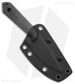 Kizer Maverick Customs Harpoon Fixed Blade Knife Black Micarta (3.75" Black) 10V -Knife Sale Shop Kizer Maverick Customs Harpoon FBK Black Micarta 3in Black BHQ 180908 td sheath