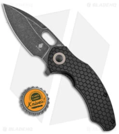 Kizer Degnan Mini Roach Liner Lock Knife Black G-10 (3" Black SW) V3477C2 -Knife Sale Shop Kizer Mini Roach Degnan Black G 10 Black SW BHQ 144093 jr bottlecap