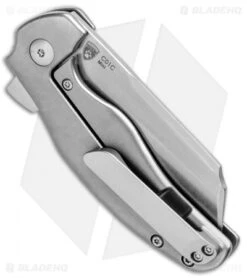 Kizer Mini Sheepdog C01C Frame Lock Flipper Knife Titanium (2.6" Satin) -Knife Sale Shop Kizer Mini Sheepdog C01C FL Ti Satin Ki3488A1 BHQ 93979 jr side