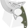 Kizer Shark Tooth Fixed Blade Knife Green G-10 (2.5" Satin) 1043N1 -Knife Sale Shop Kizer Shark Tooth Fixed Blade OD Green Satin BHQ 135185 jr