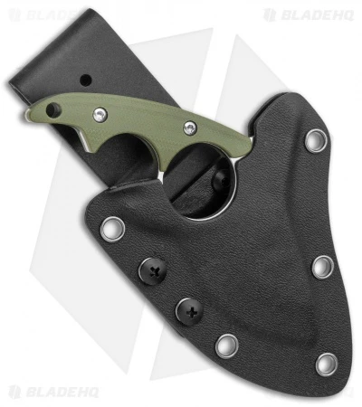 Kizer Shark Tooth Fixed Blade Knife Green G-10 (2.5" Satin) 1043N1 5 Kizer Shark Tooth Fixed Blade Knife Green G-10 (2.5" Satin) 1043N1 - Image 3