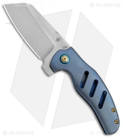 Kizer Sheepdog C01C Frame Lock Knife Blue Titanium (3.25" Stonewash) Ki4488A 3 Kizer Sheepdog C01C Frame Lock Knife Blue Titanium (3.25" Stonewash) Ki4488A