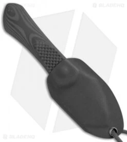 Kizer Thumbper Long Fixed Blade Neck Knife Carbon Fiber (2" Stonewash) 1014 -Knife Sale Shop Kizer Thumbper Long CF SW 1014 BHQ 50471 jr sheath