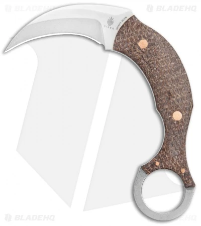 Kizer Tiger Claw Karambit Fixed Blade Knife Brown Micarta (1.4" SW) 1041 3 Kizer Tiger Claw Karambit Fixed Blade Knife Brown Micarta (1.4" SW) 1041
