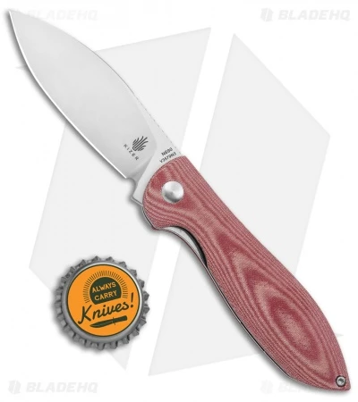 Kizer Vanguard Azo Infinity Liner Lock Knife Red Micarta (3" Satin) 6 Kizer Vanguard Azo Infinity Liner Lock Knife Red Micarta (3" Satin) - Image 4