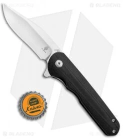 Kizer Vanguard Flashbang A1 Liner Lock Knife Black G-10 (3" Satin N690) V3454N1 -Knife Sale Shop Kizer Vanguard Flashbang A2 LL Black G 10 Satin N690 BHQ 91650 jr bottlecap