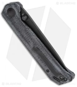 Kizer Azo Vanguard Series Begleiter Knife Black Micarta (3.5" Black BD1N) -Knife Sale Shop Kizer Vanguard Series Begleiter Black Micarta Black BHQ 117227 jr side