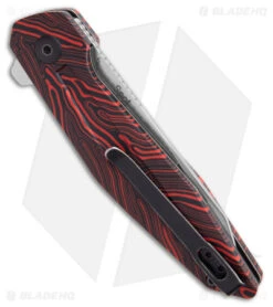 Kizer Vanguard Series Spot Liner Lock Knife Black/Red G-10 (3" Stonewash)V3620C1 -Knife Sale Shop Kizer Vanguard Series Spot Liner Lock Knife Black Red G 10 Stonewash V3620C1 BHQ 180087 KC side 5