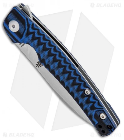 Kizer Vanguard Splinter Flipper Knife Blue/Black G-10 (3.2" Stonewash N690) 4 Kizer Vanguard Splinter Flipper Knife Blue/Black G-10 (3.2" Stonewash N690) - Image 2