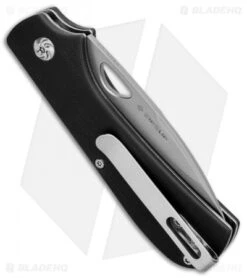 Kizer Vanguard Vagnino Zipslip Slipjoint Knife Black G-10 (2.8" SW) V3507N1 -Knife Sale Shop Kizer Vanguard Vagnino Zipslip SJ Black G 10 SW V3507N1 BHQ 80411 jr side