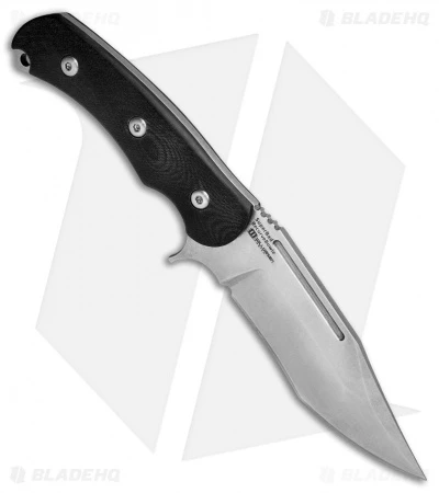 Kizer Willumsen Super Bad Recurve Bowie Fixed Black G-10 (4.75" Satin) Ki1015A1 4 Kizer Willumsen Super Bad Recurve Bowie Fixed Black G-10 (4.75" Satin) Ki1015A1 - Image 2