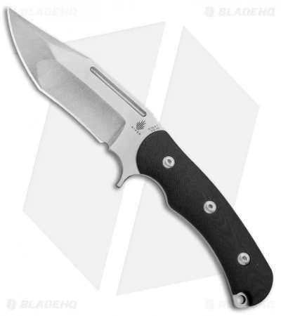 Kizer Willumsen Super Bad Recurve Bowie Fixed Black G-10 (4.75" Satin) Ki1015A1 3 Kizer Willumsen Super Bad Recurve Bowie Fixed Black G-10 (4.75" Satin) Ki1015A1