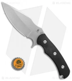 Kizer Willumsen Super Bad Drop Point Fixed Blade Black G-10 (4.75" SW) Ki1017A1 -Knife Sale Shop Kizer Willumsen Super Bad dp black G10 sw BHQ 52094 er size